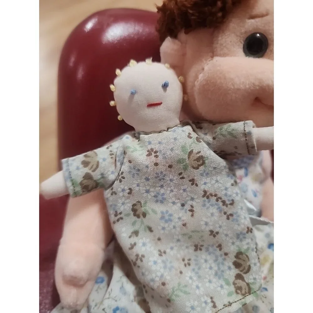 Curly Ty Real Babydoll Beanie Baby Vintage Retired 2000, Ty Gear Dress, Toy Doll